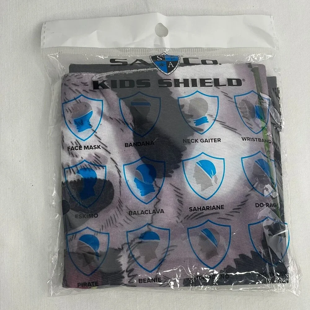 SA Company Kids Multi Use Face Shields Neck Gaiters UPF 30+ Panda